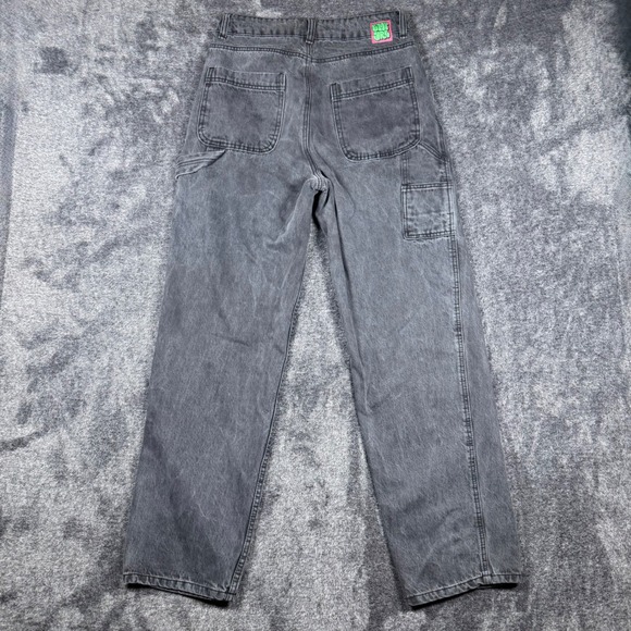 Empyre Tori Size 6 Gray Carpenter Jeans Baggy Skater Y2K Wide Leg 100% Cotton - Picture 6 of 12